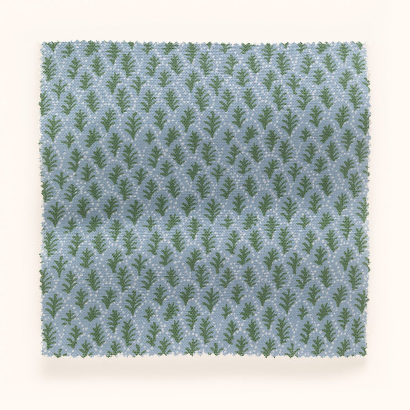 F-TII-OL-DB-24 Trees II Day Blue Fabric by Parker & Jules