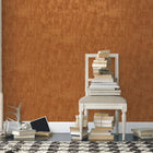 F-VE5005 Tonal Plain Boutique Sheen Orange Wallpaper by Galerie