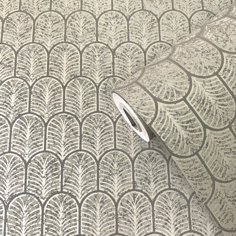 F-VL6004 Lustre Bronze Brown Wallpaper by Galerie