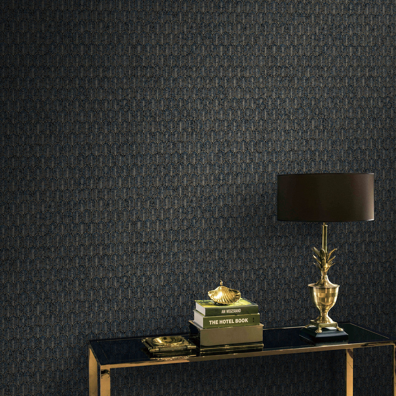 F-VL6007 Lustre Blue Wallpaper by Galerie