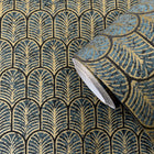 F-VL6007 Lustre Blue Wallpaper by Galerie