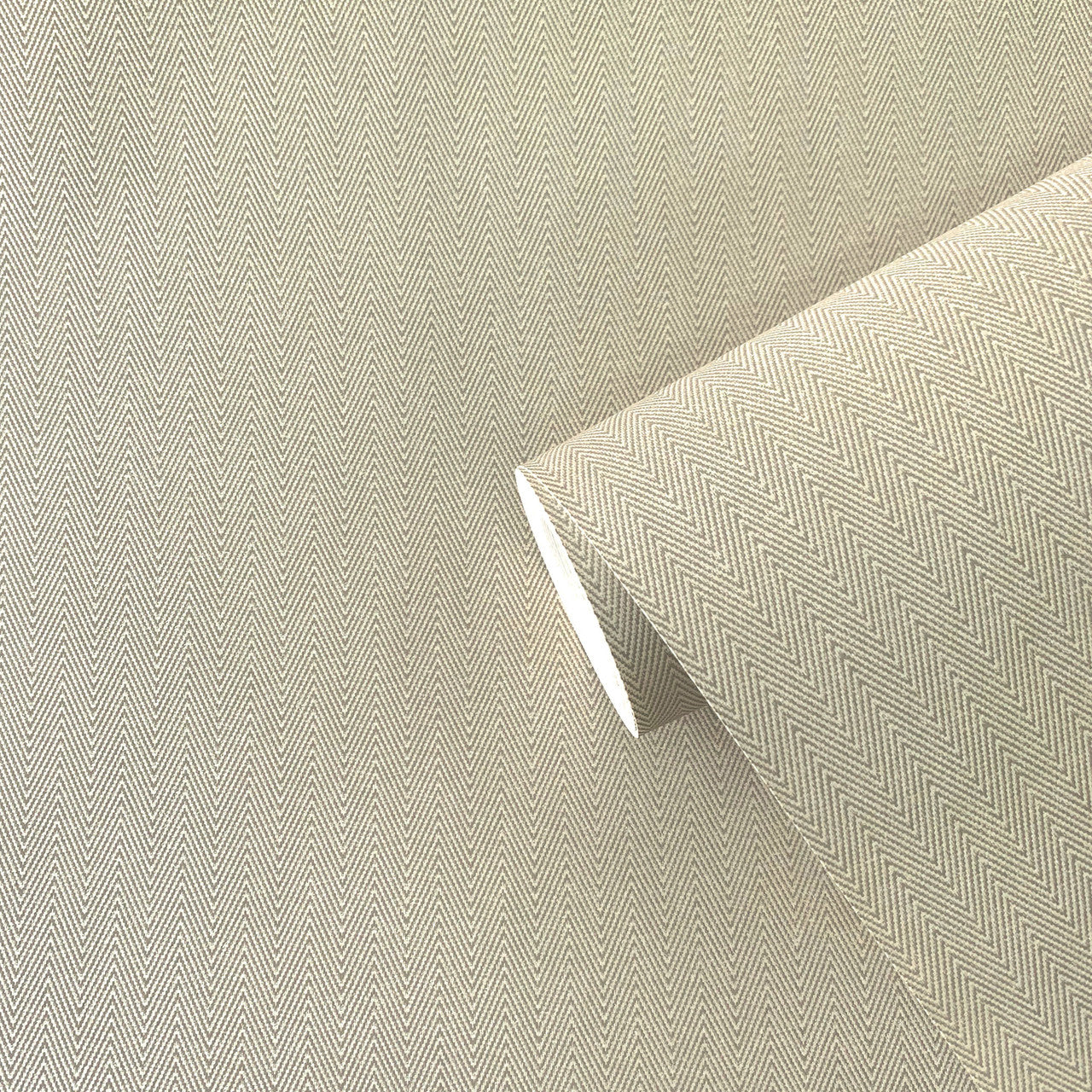 F-WH3006 Herringbone Boutique Sheen Beige Wallpaper by Galerie