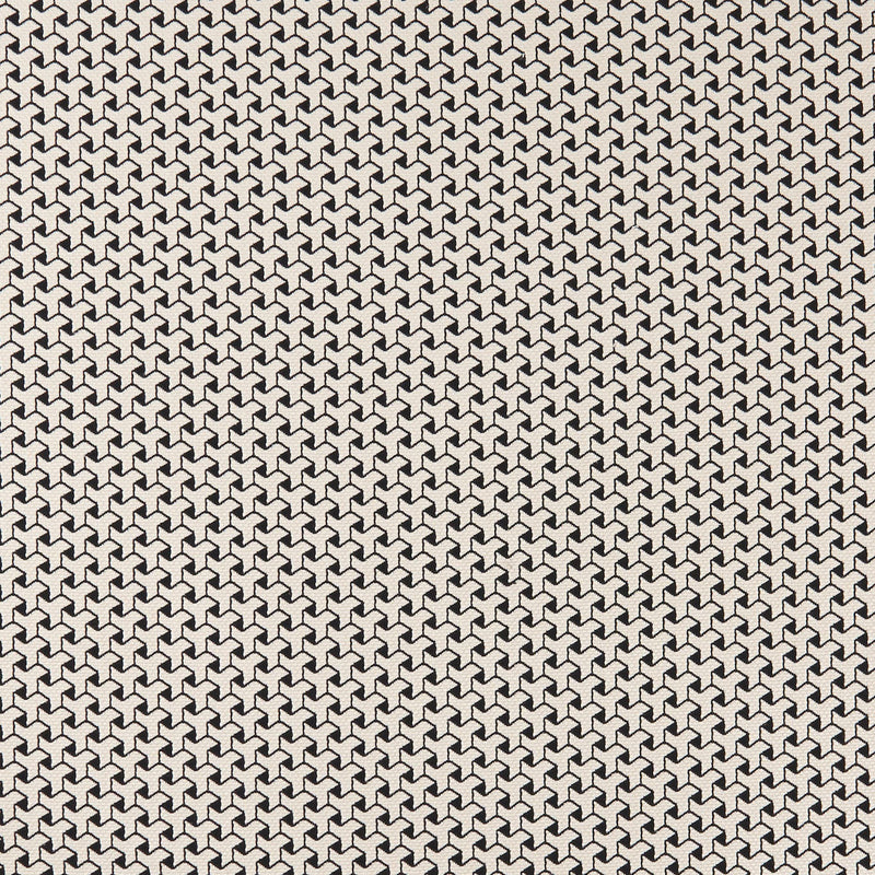 F0907/01 Albi Noir Fabric by Clarke & Clarke