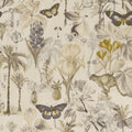 Botany Exotica Charcoal/Chartreuse Fabric by Clarke and Clarke