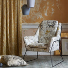 F1297/01 Botany Exotica Charcoal/Chartreuse Fabric by Clarke and Clarke