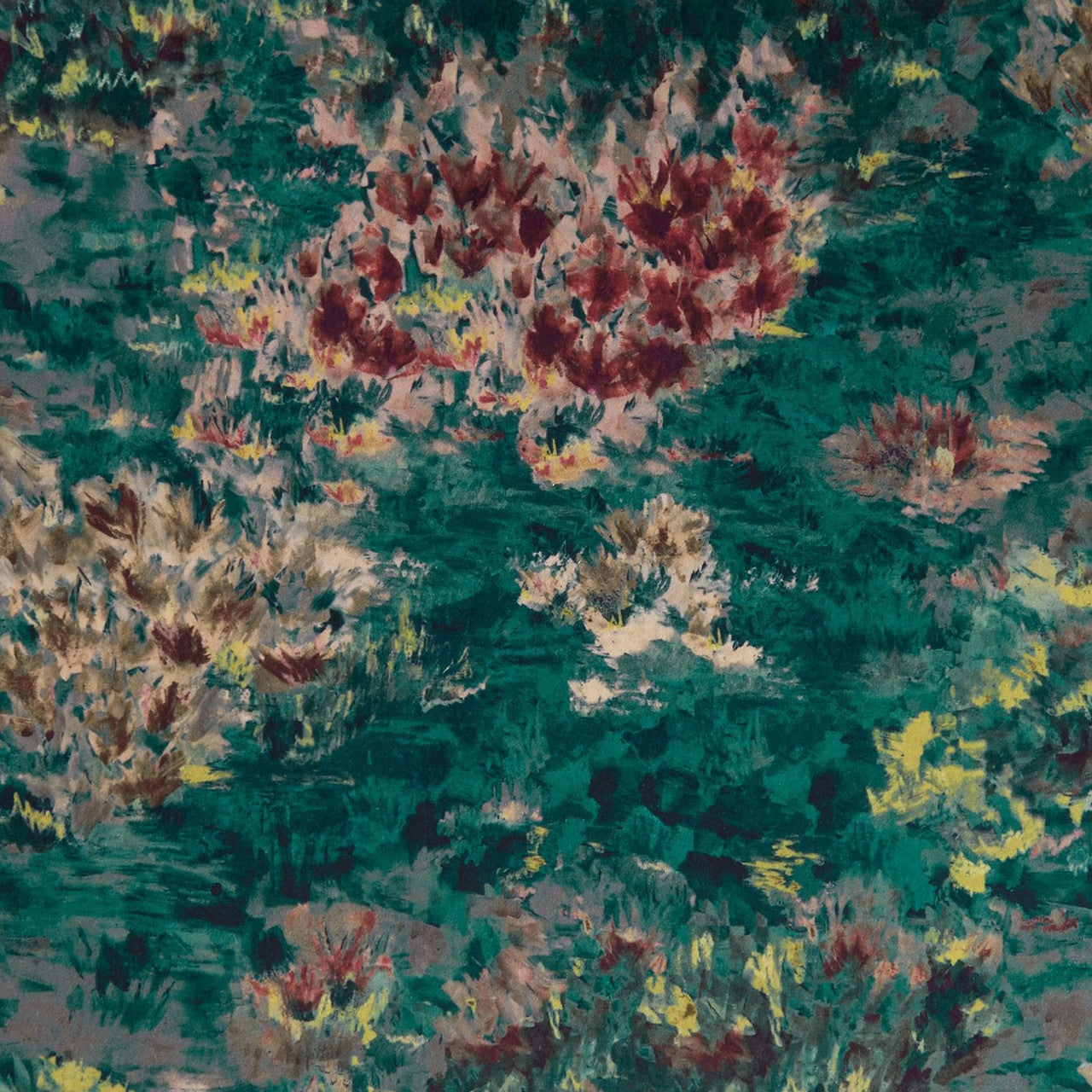 F1298/02 Fiore Exotica Kingfisher Fabric by Clarke and Clarke