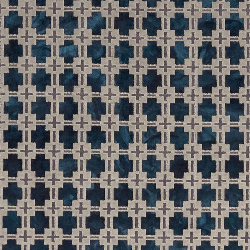 F1302/02 Maui Exotica Midnight Fabric by Clarke and Clarke