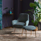 F1302/02 Maui Exotica Midnight Fabric by Clarke and Clarke