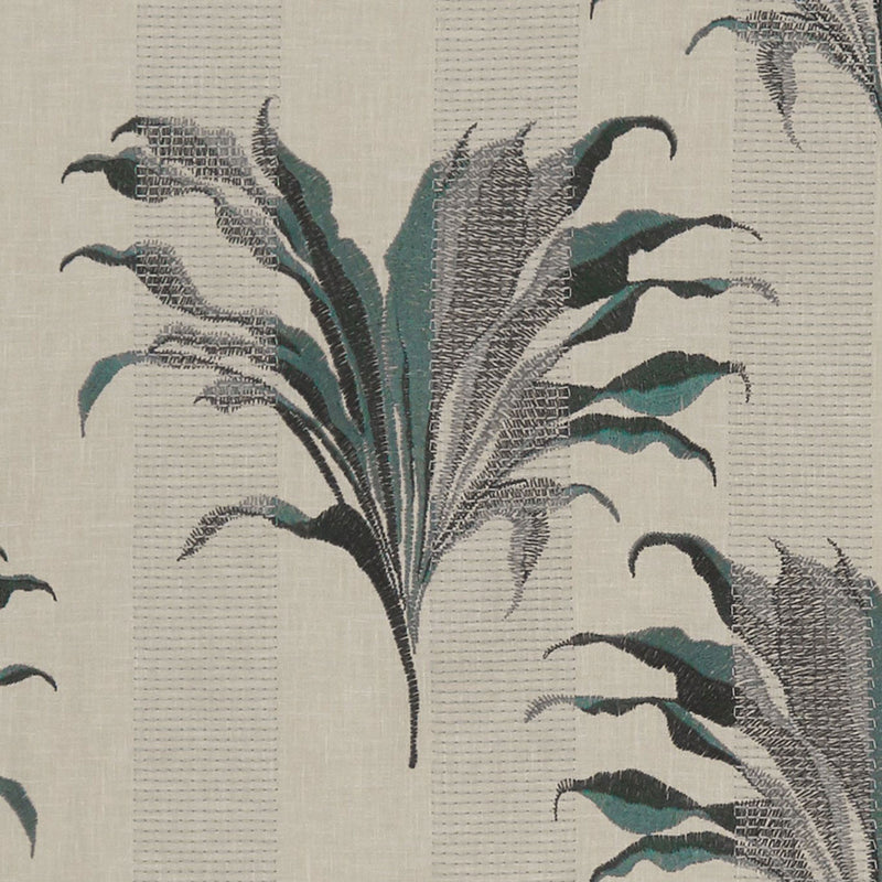 F1303/04 Palma Exotica Kingfisher Fabric by Clarke and Clarke