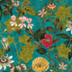 Passiflora Exotica Kingfisher Fabric by Clarke and Clarke