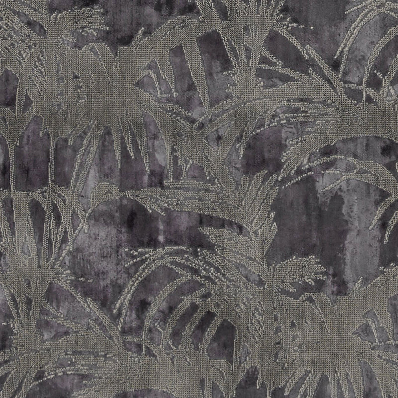 F1305/01 Tropicale Exotica Charcoal Fabric by Clarke and Clarke