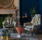 F1305/03 Tropicale Exotica Kingfisher Fabric by Clarke and Clarke