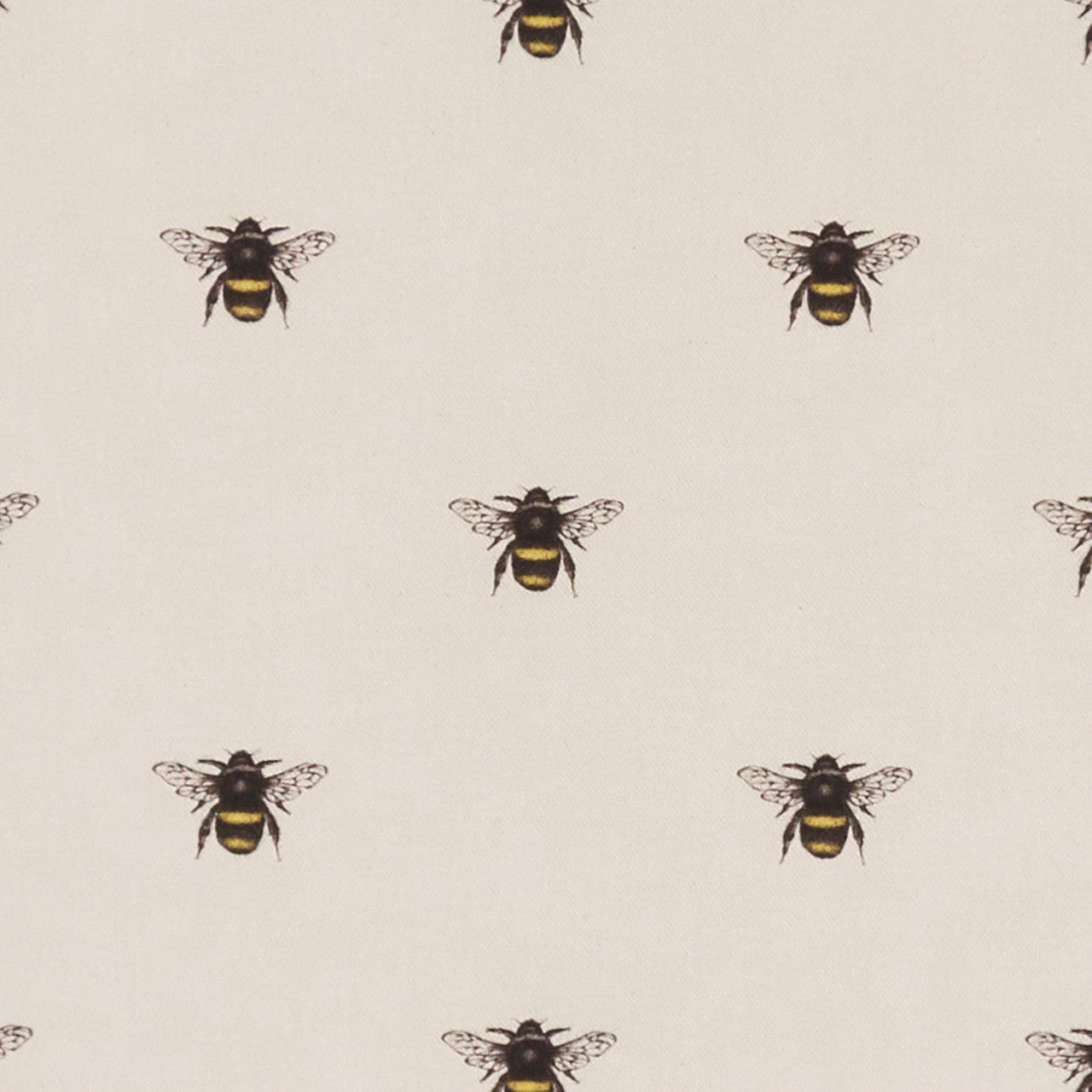 F1325/02 Abeja Eden Ivory Fabric by Clarke and Clarke
