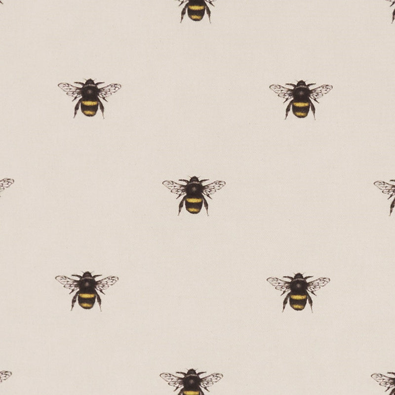 F1325/02 Abeja Eden Ivory Fabric by Clarke and Clarke
