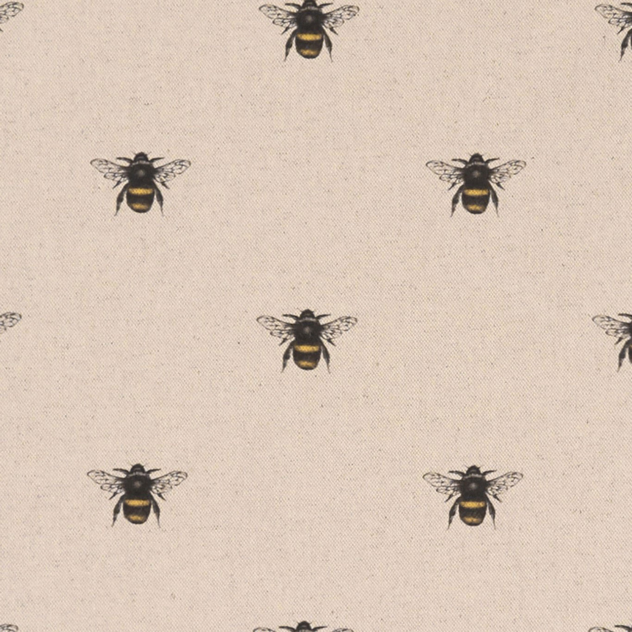 F1325/03 Abeja Eden Linen Fabric by Clarke and Clarke