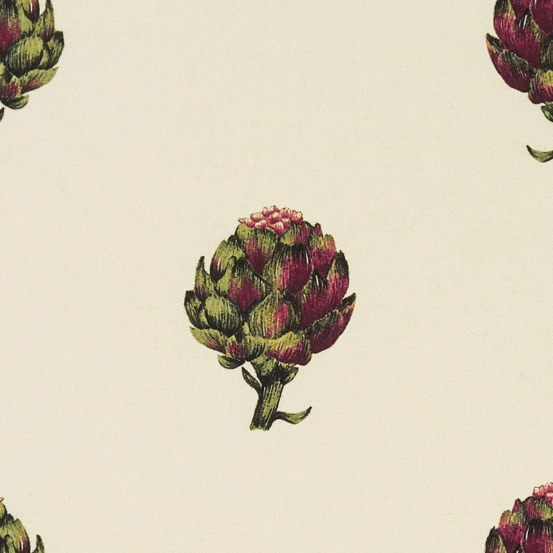 F1326/01 Artichoke Eden Ivory Fabric by Clarke and Clarke