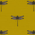 Azure Eden Ochre Fabric by Clarke and Clarke