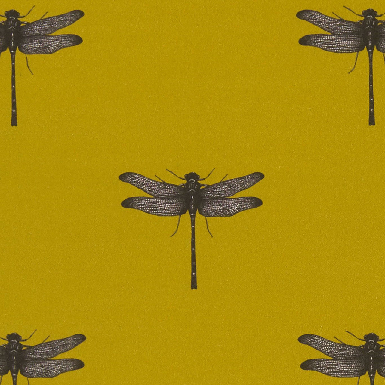 F1327/04 Azure Eden Ochre Fabric by Clarke and Clarke