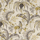 Ophelia Eden Charcoal/Ochre Fabric by Clarke and Clarke