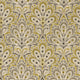 Persia Eden Charcoal/Ochre Fabric by Clarke and Clarke