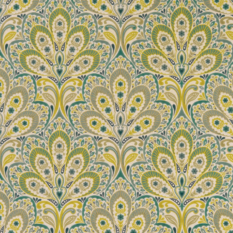 F1332/03 Persia Eden Mineral Fabric by Clarke and Clarke