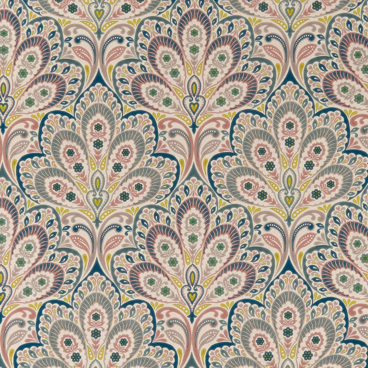 F1332/04 Persia Eden Multi Fabric by Clarke and Clarke