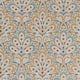 Persia Eden Teal/Spice Fabric by Clarke and Clarke