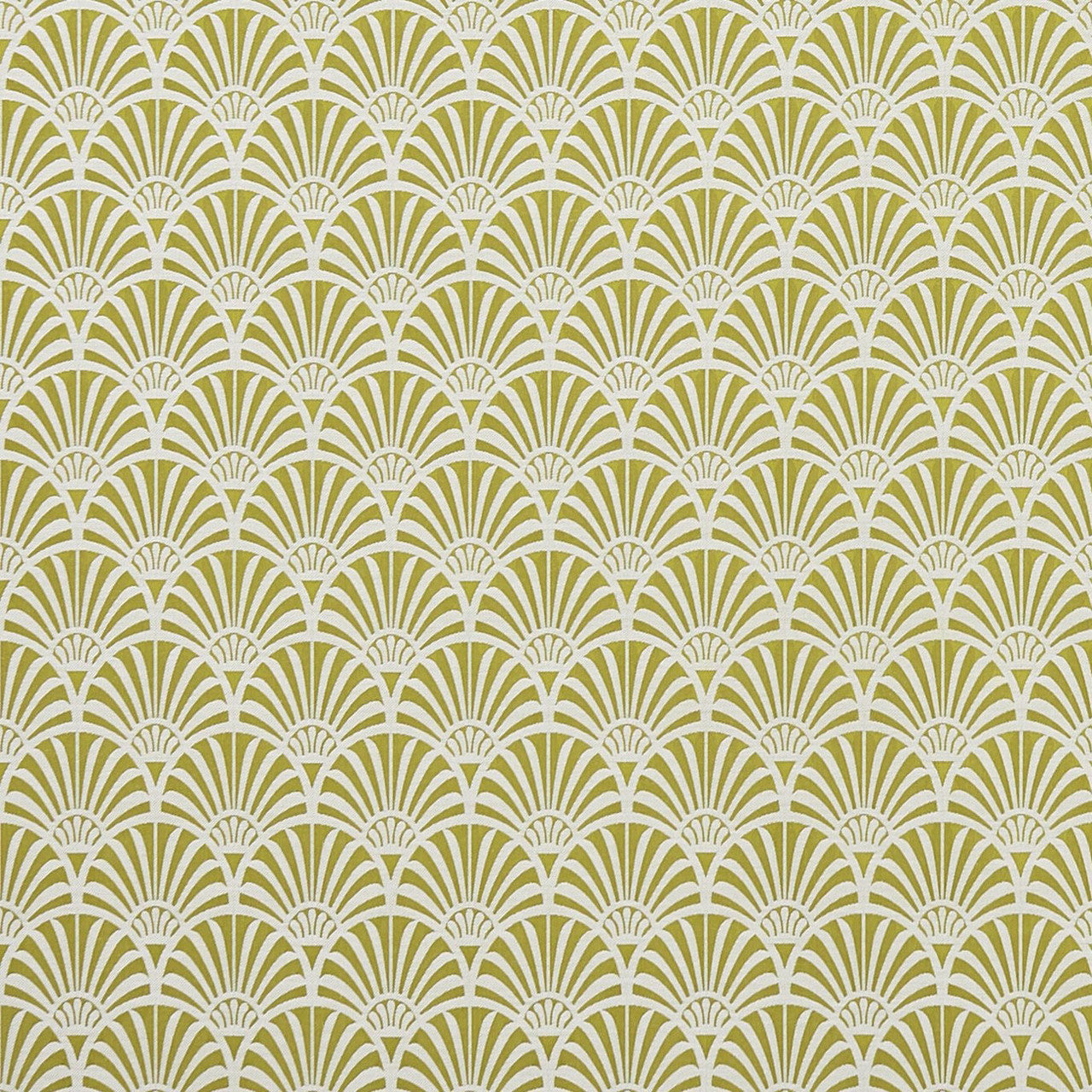 F1351/02 Zellige Prince of Persia Chartreuse Fabric by Clarke and Clarke