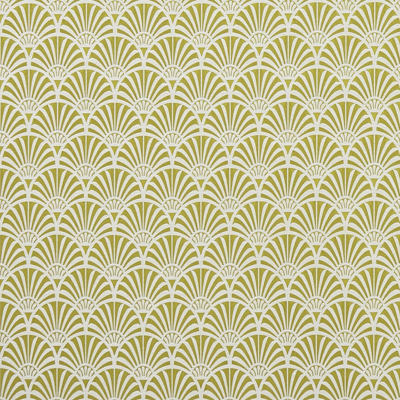 F1351/02 Zellige Prince of Persia Chartreuse Fabric by Clarke and Clarke