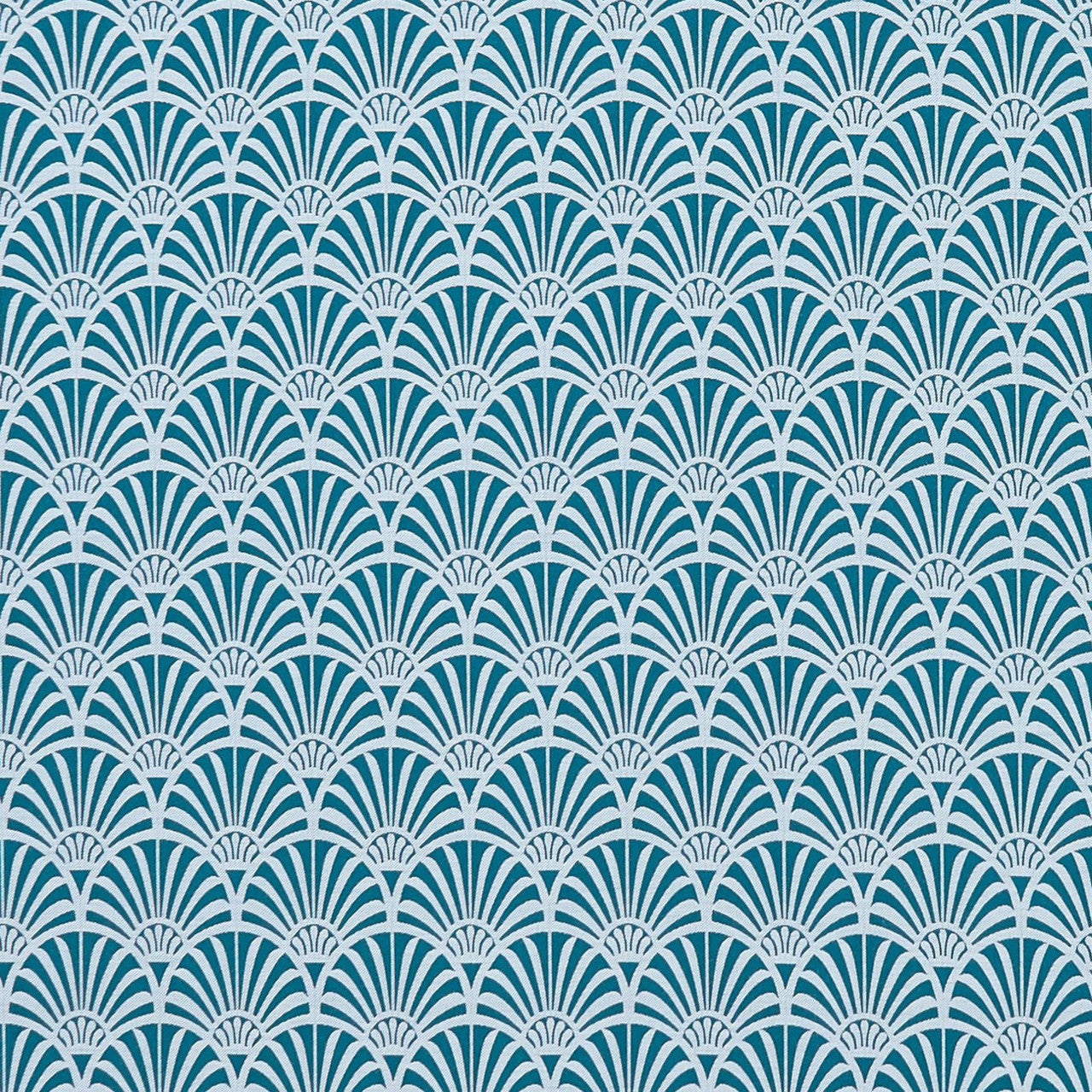 F1351/04 Zellige Prince of Persia Teal Fabric by Clarke and Clarke