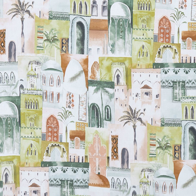 F1368/01 Marrakech Prince of Persia Apple Fabric by Clarke and Clarke