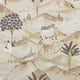 Sahara Prince of Persia Charcoal/Ochre Fabric by Clarke and Clarke