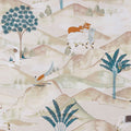 Sahara Prince of Persia Teal/Spice Fabric by Clarke and Clarke