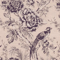 Avium Botanist Blush/Damson Fabric by Clarke and Clarke