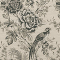 Avium Botanist Charcoal Fabric by Clarke and Clarke