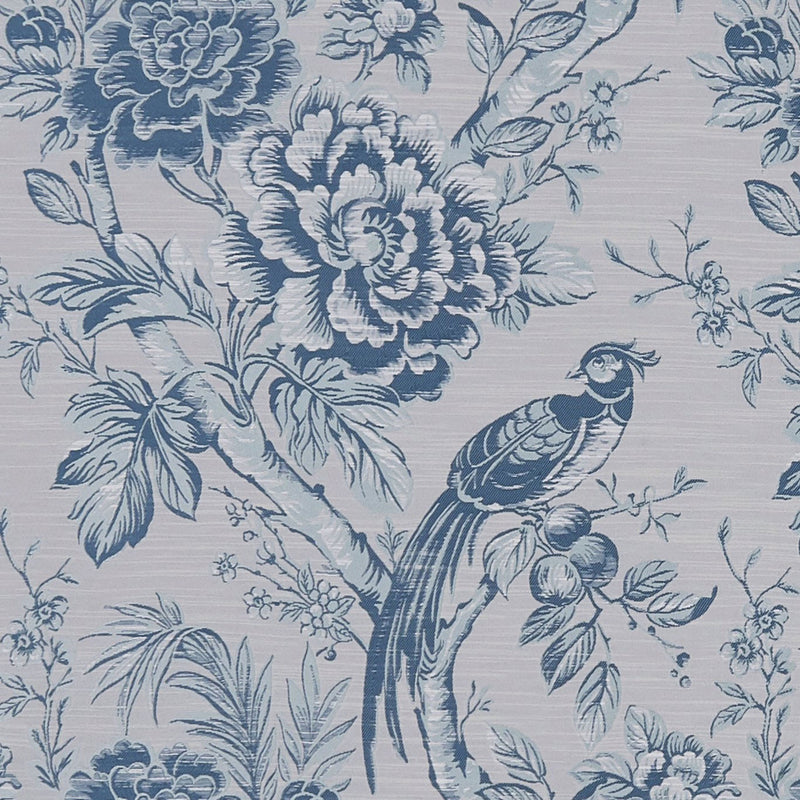 F1429/04 Avium Botanist Denim Fabric by Clarke and Clarke