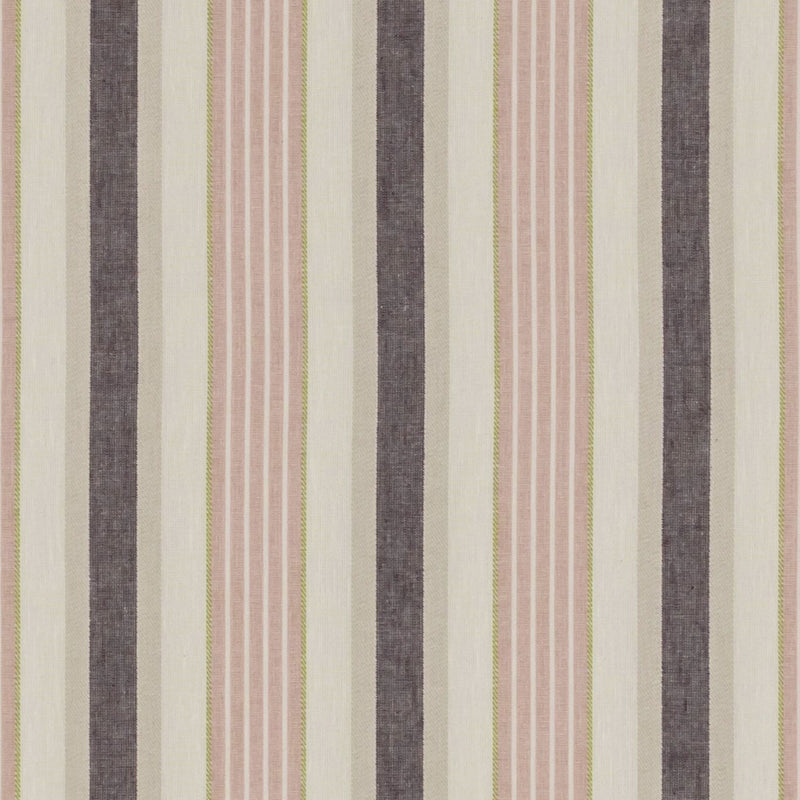 F1430/01 Belvoir Botanist Blush/Damson Fabric by Clarke and Clarke