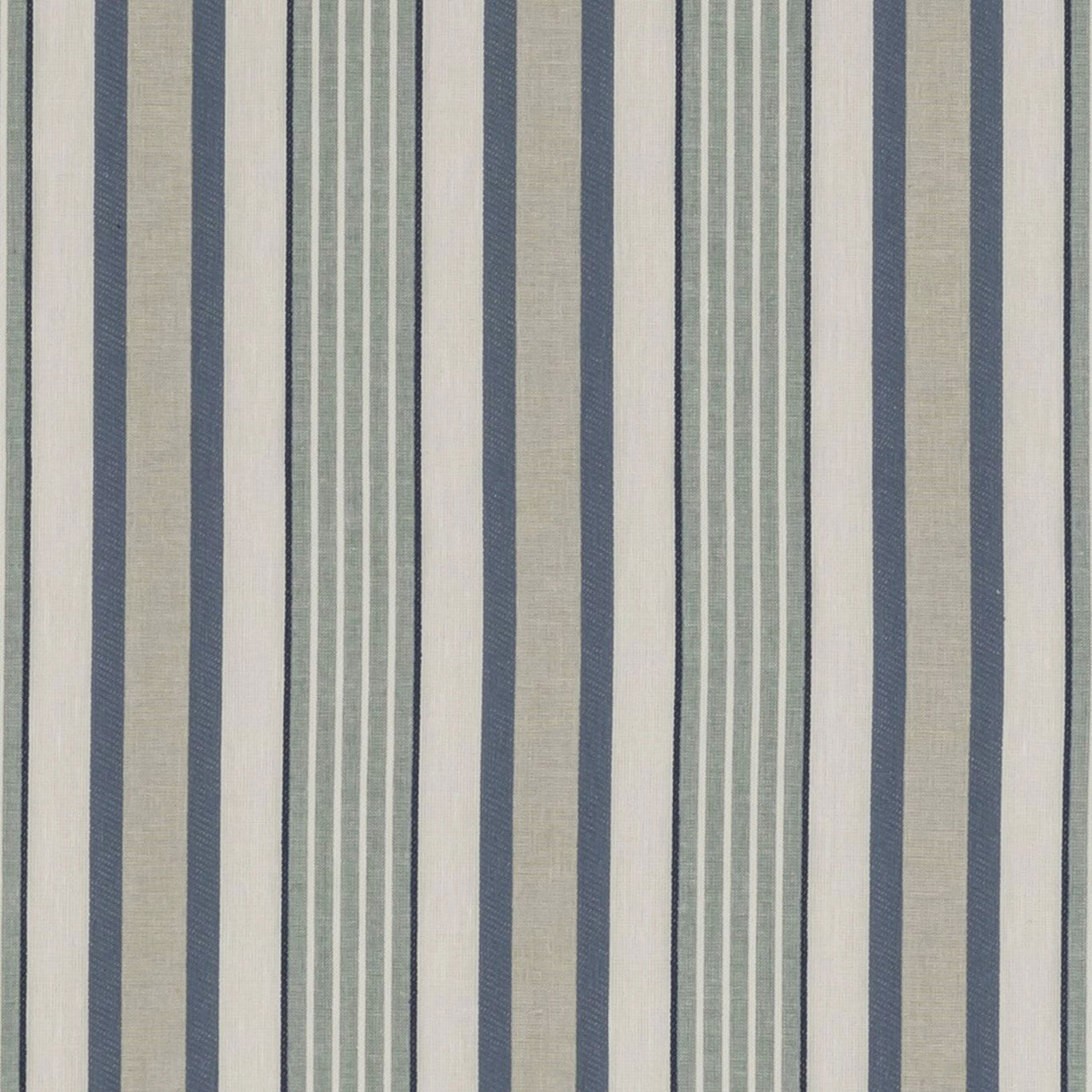 F1430/05 Belvoir Botanist Mineral/Denim Fabric by Clarke and Clarke