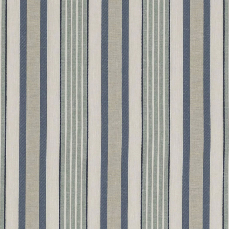 F1430/05 Belvoir Botanist Mineral/Denim Fabric by Clarke and Clarke