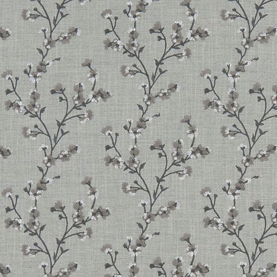 Blossom Origins Charcoal Fabric by Clarke and Clarke