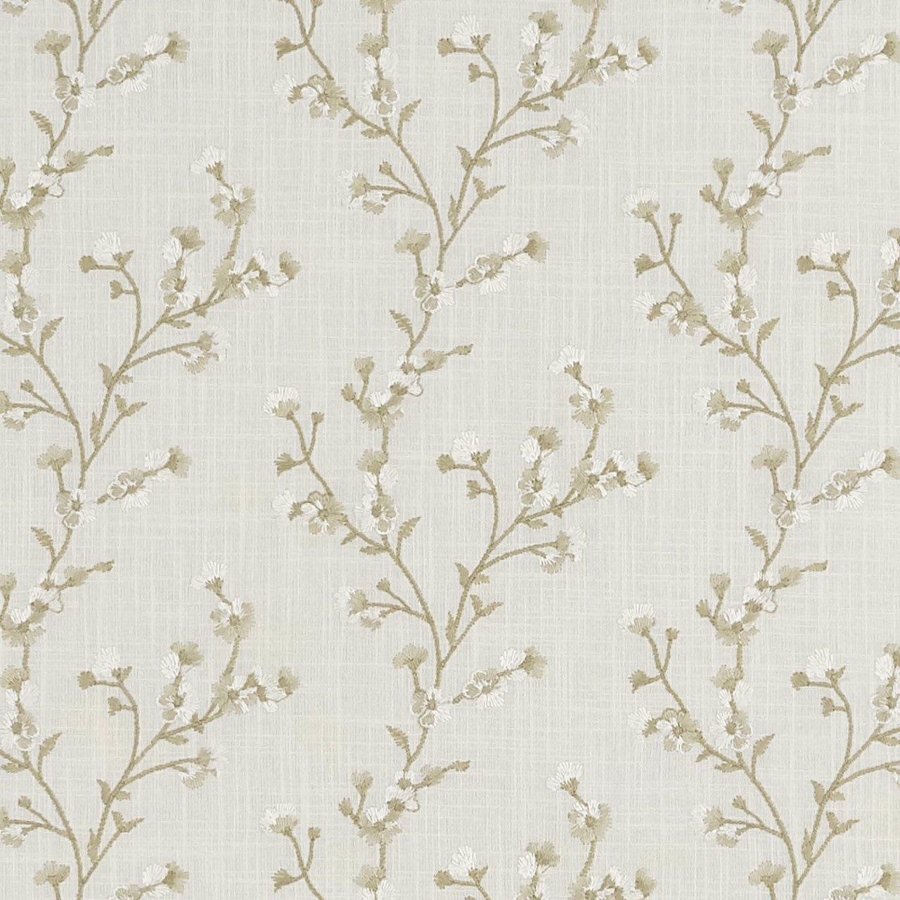 F1439/02 Blossom Origins Ivory Fabric by Clarke and Clarke