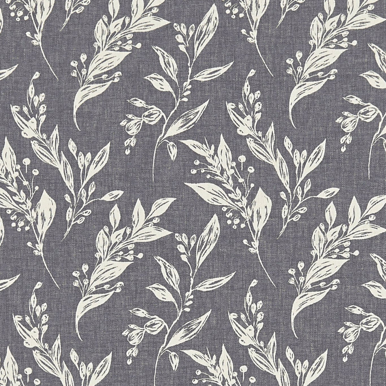 F1440/01 Eternal Origins Charcoal Fabric by Clarke and Clarke
