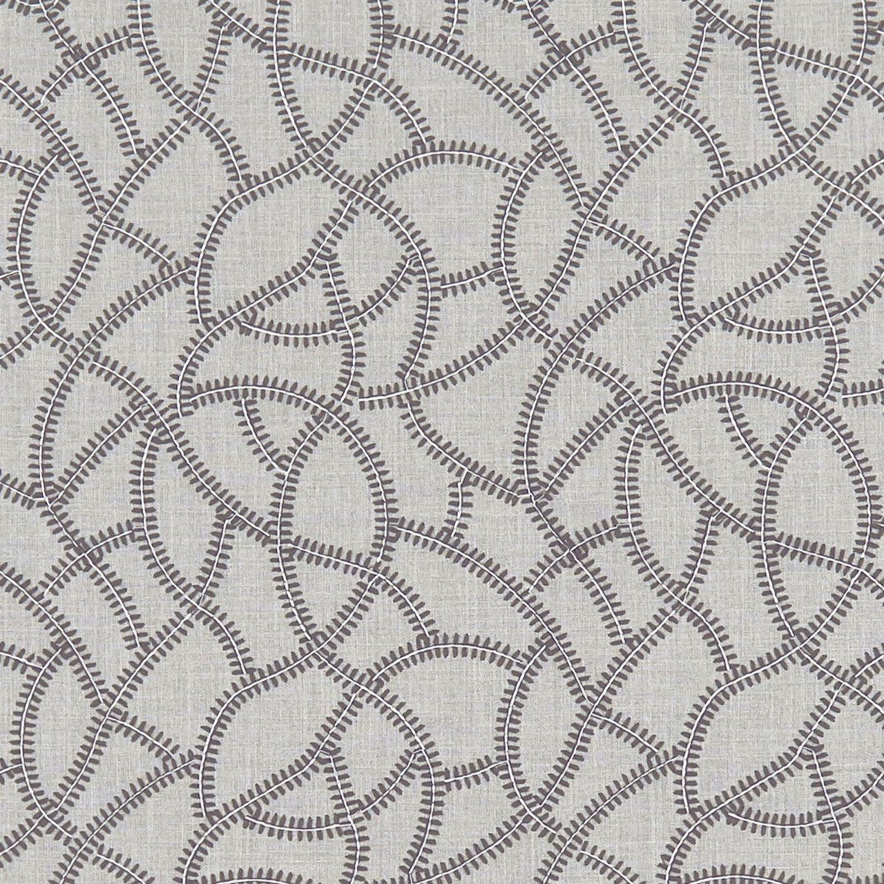 F1447/01 Panache Origins Charcoal Fabric by Clarke and Clarke