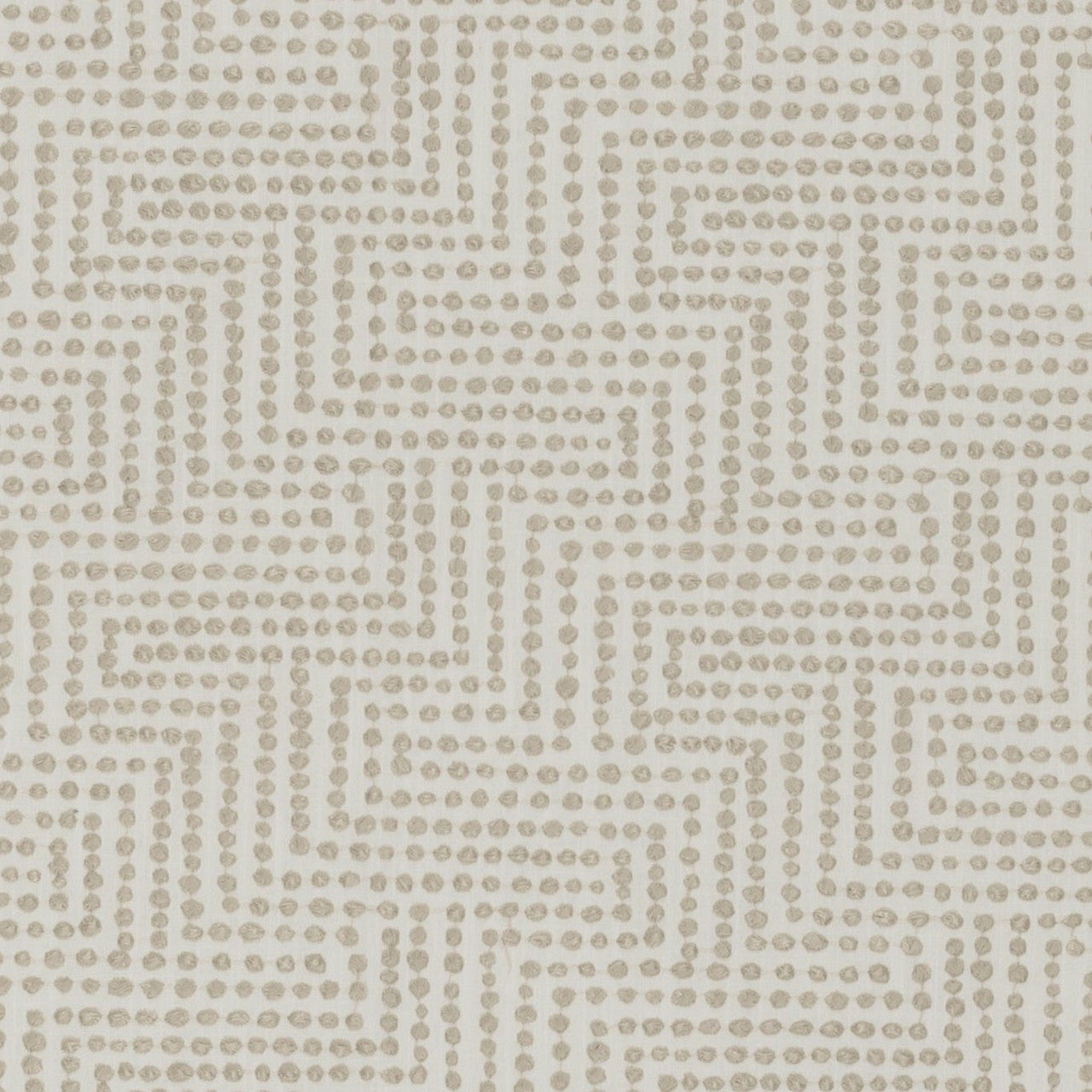 F1454/03 Solitaire Origins Ivory/Linen Fabric by Clarke and Clarke