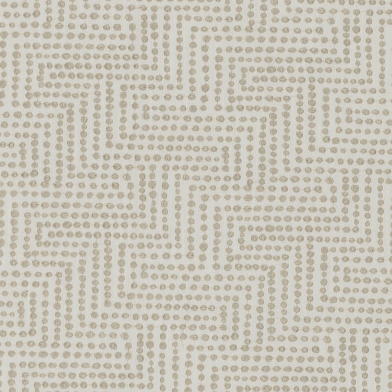 F1454/03 Solitaire Origins Ivory/Linen Fabric by Clarke and Clarke