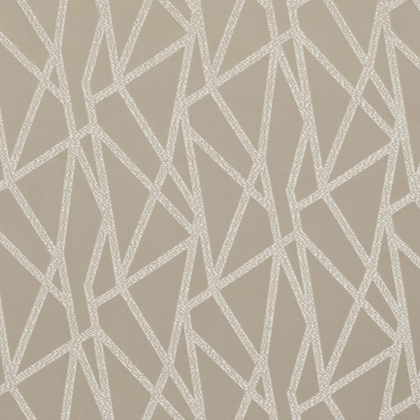 F1459/07 Geomo Taupe Fabric by Clarke & Clarke
