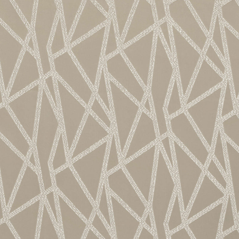 F1459/07 Geomo Taupe Fabric by Clarke & Clarke