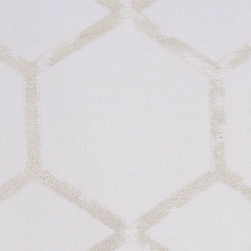 F1469/04 Forma Metalli Ivory/Silver Fabric by Clarke and Clarke