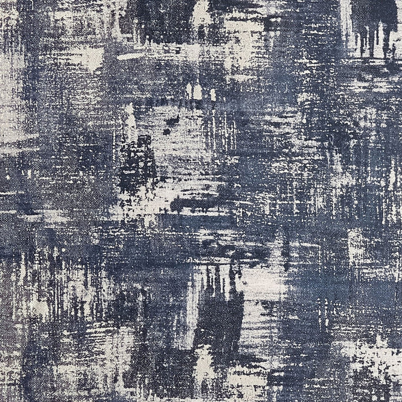 F1472/02 Tessellati Metalli Midnight/Gilver Fabric by Clarke and Clarke