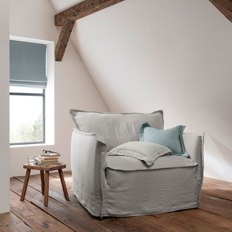 F1537/13 Lazio Eau de Nil Fabric by Clarke and Clarke
